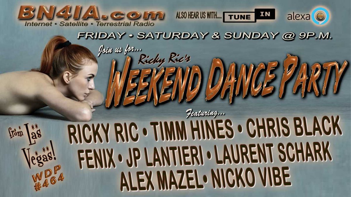 RickyRicMix's tweet photo. #InTheMix with me 2Night 4 #WDP464โ#dance #radio
10pm #AlexMazel
11pm @djfenixofficial
12am @Nicko_Vibe
1am @chrisblackny
2am @DJTimmHines
3am @lsselection
4am @JPLantieri
#NewYork โ https://t.co/QUcDKfdx7i & https://t.co/leT7p0ncNe โ https://t.co/jcKBHFptUf