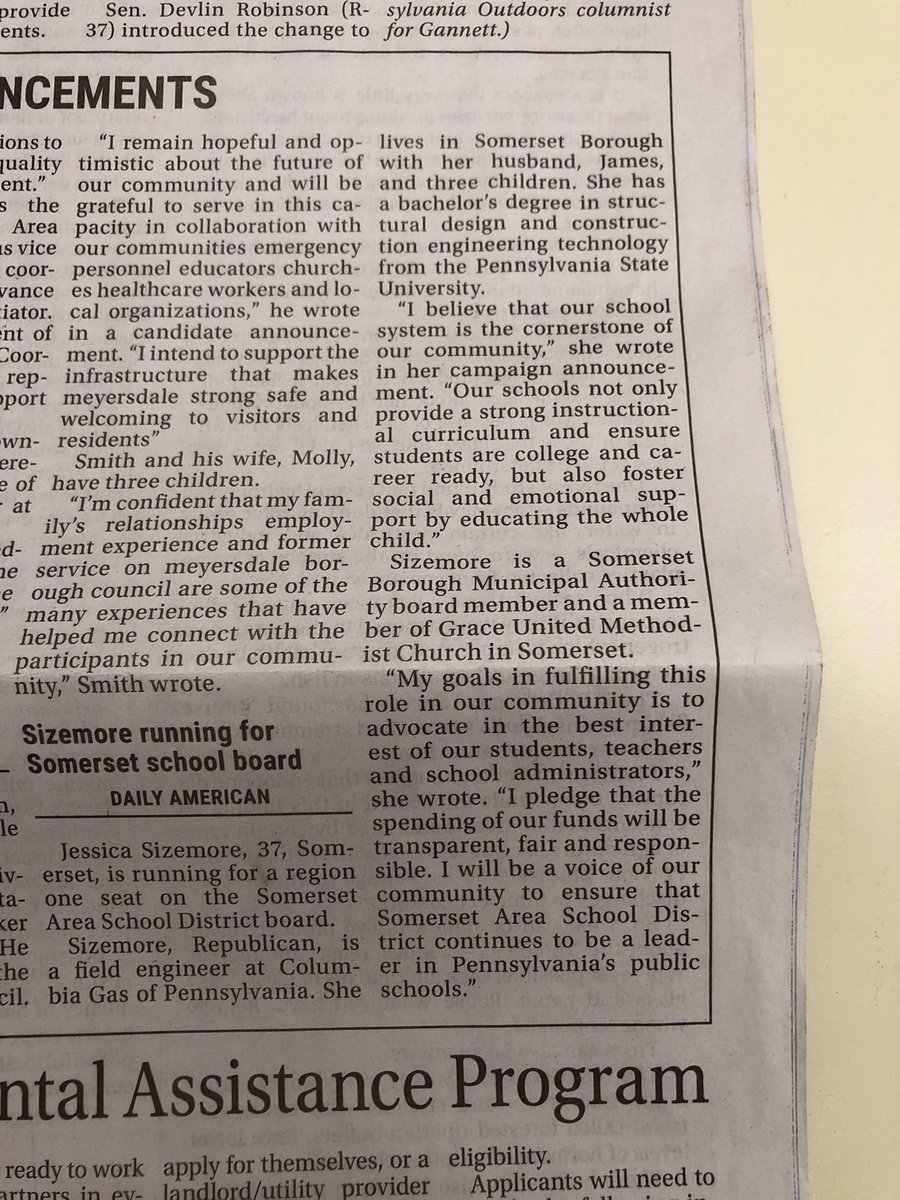 JessicaJSizemo1's tweet image. I am a proud mother of three wonderful boys. My biggest ask for them is to realize all of their potential that they have to offer to this world and community. I want that for all of our kiddos in this beautiful place we call home. Well, that and a heart full of love!