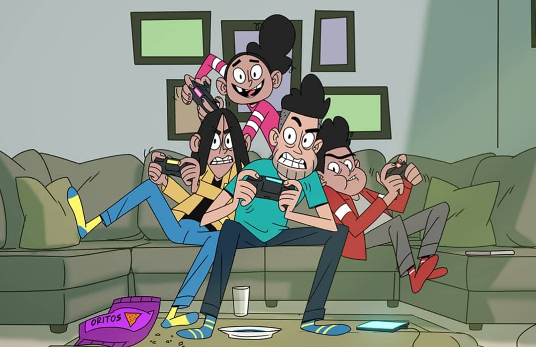 TheSketchLab's tweet photo. A family that plays together, stays together. β€ #family #videogames #familylove #singledad #cartoons #comics #characters #thirdnthree @thirdnthree https://t.co/KIQJNBwDfw