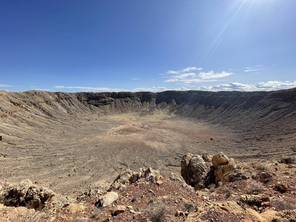 Then on to Meteor crater: