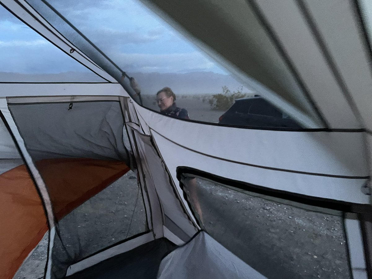 Plenty. The tent collapsed in high winds,so we decided to get an early morning start. 