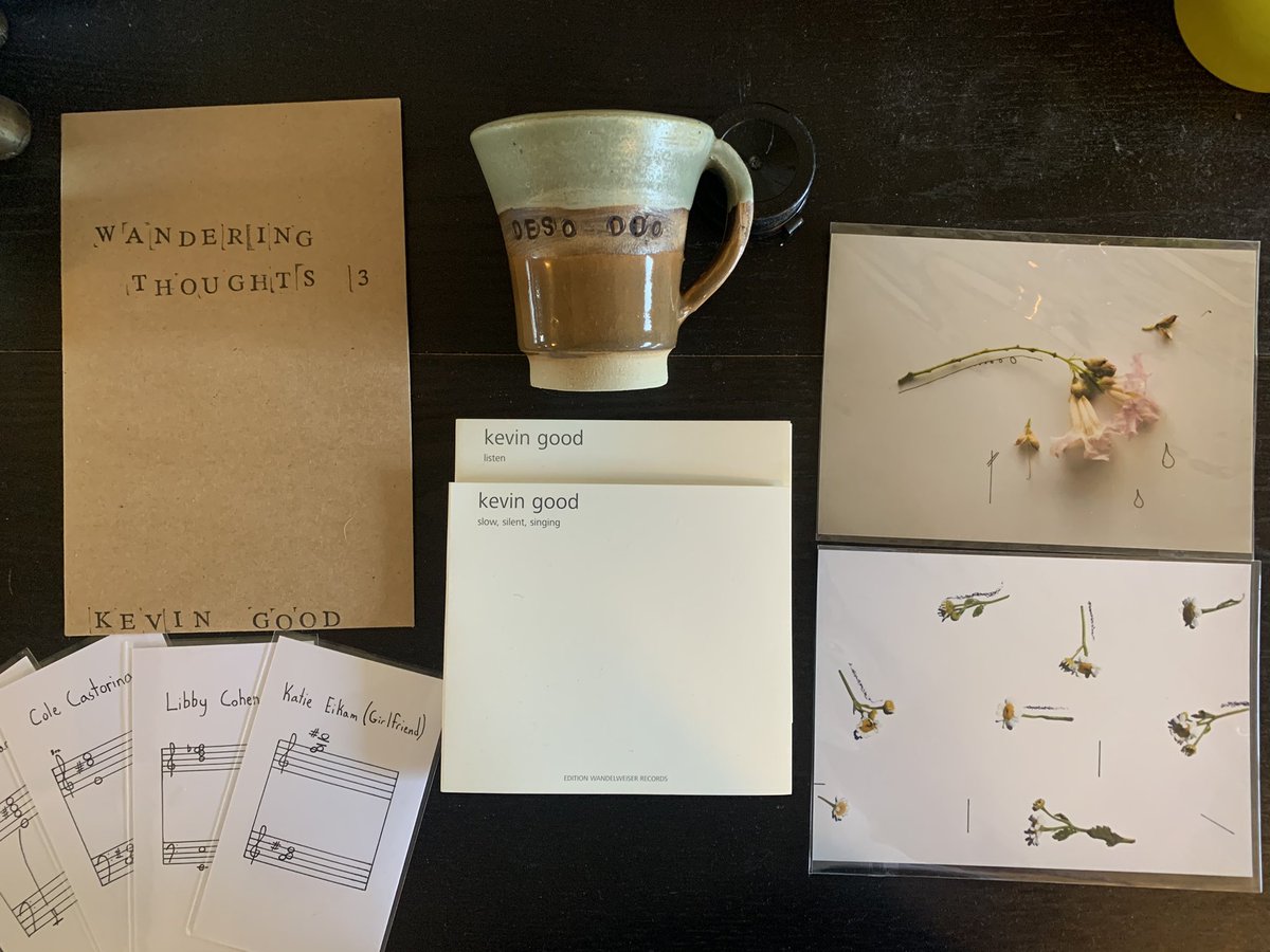 Kevingoodmusic's tweet photo. Additionally, we still have stuff on our @deso_duo  bandcamp page for #BandcampFriday. Including physical copies my album Slow, Silent, Singing which came in just the other day! https://t.co/NraqM6rhPj