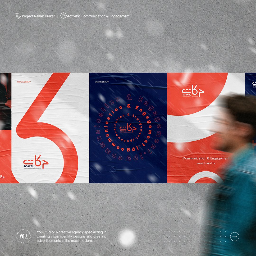youstud_io's tweet photo. Project: Hrakat 
Project Activity: Communication &amp; Engagement
Project Type: Branding Design
.
Watch the full project: https://t.co/MZ7EDDZdCA
.
الهدف الأساسي هو الإرتقاء بعلامتك التجارية

تواصل معنا الآن:
Email: hello@youstud.io
WhatsApp: https://t.co/uv3Dv6FsMn

#Logo #branding https://t.co/hbD9MGsvLk