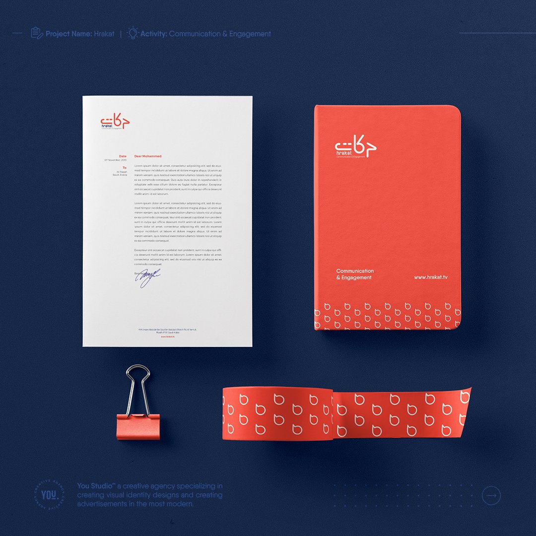 youstud_io's tweet photo. Project: Hrakat 
Project Activity: Communication &amp; Engagement
Project Type: Branding Design
.
Watch the full project: https://t.co/MZ7EDDZdCA
.
الهدف الأساسي هو الإرتقاء بعلامتك التجارية

تواصل معنا الآن:
Email: hello@youstud.io
WhatsApp: https://t.co/uv3Dv6FsMn

#Logo #branding https://t.co/hbD9MGsvLk