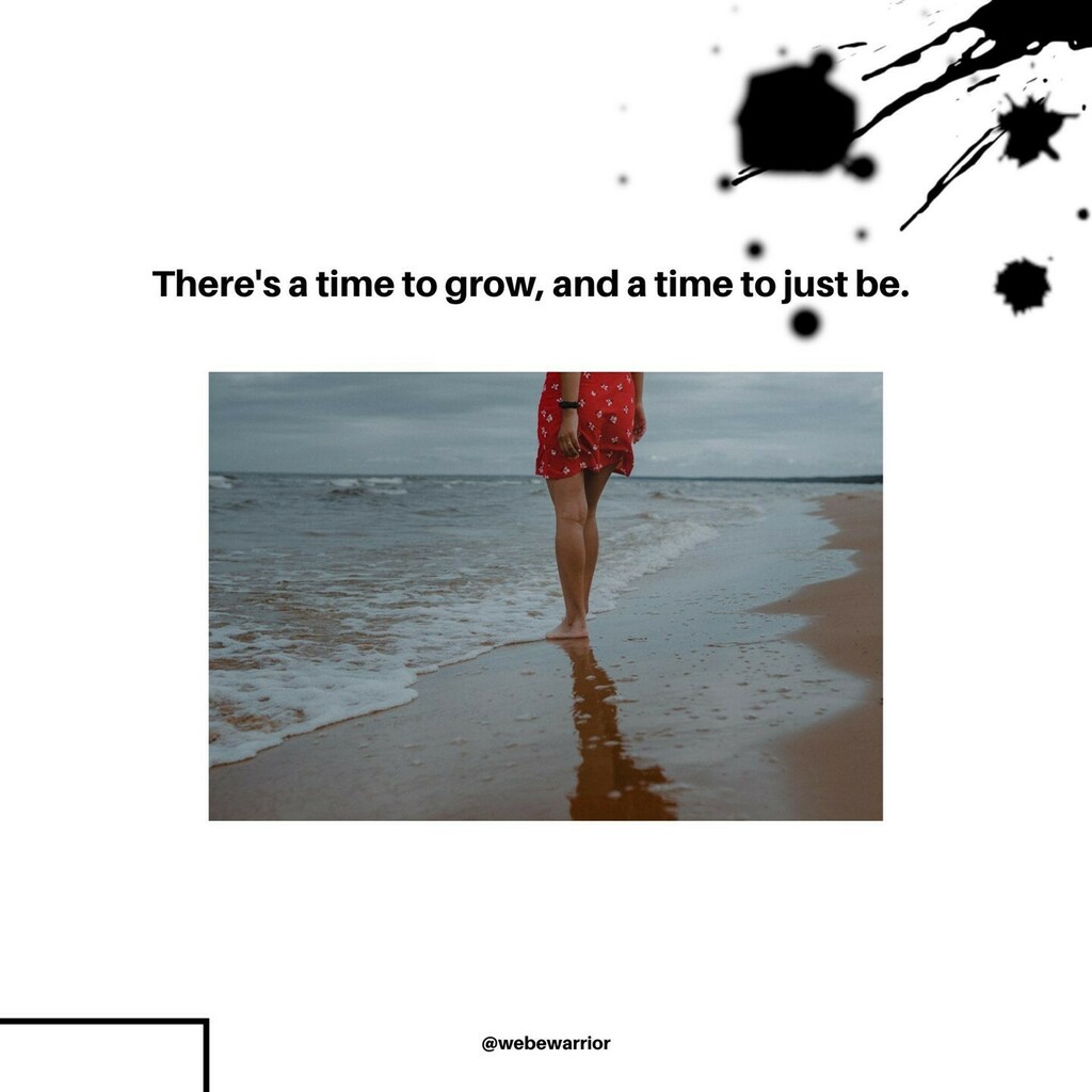 webewarrior's tweet photo. There's a time to grow and a time to just be still, enjoy where you are right now, and think about how far you've come. Work on creating the balance. ⠀
.⠀
#bewarrior #webewarrior #webewarriorquotes #mentalhealthwarrior #mentalhealthjourney #mindsetquotes #warriormindset #mi… https://t.co/cF2GvqP4px