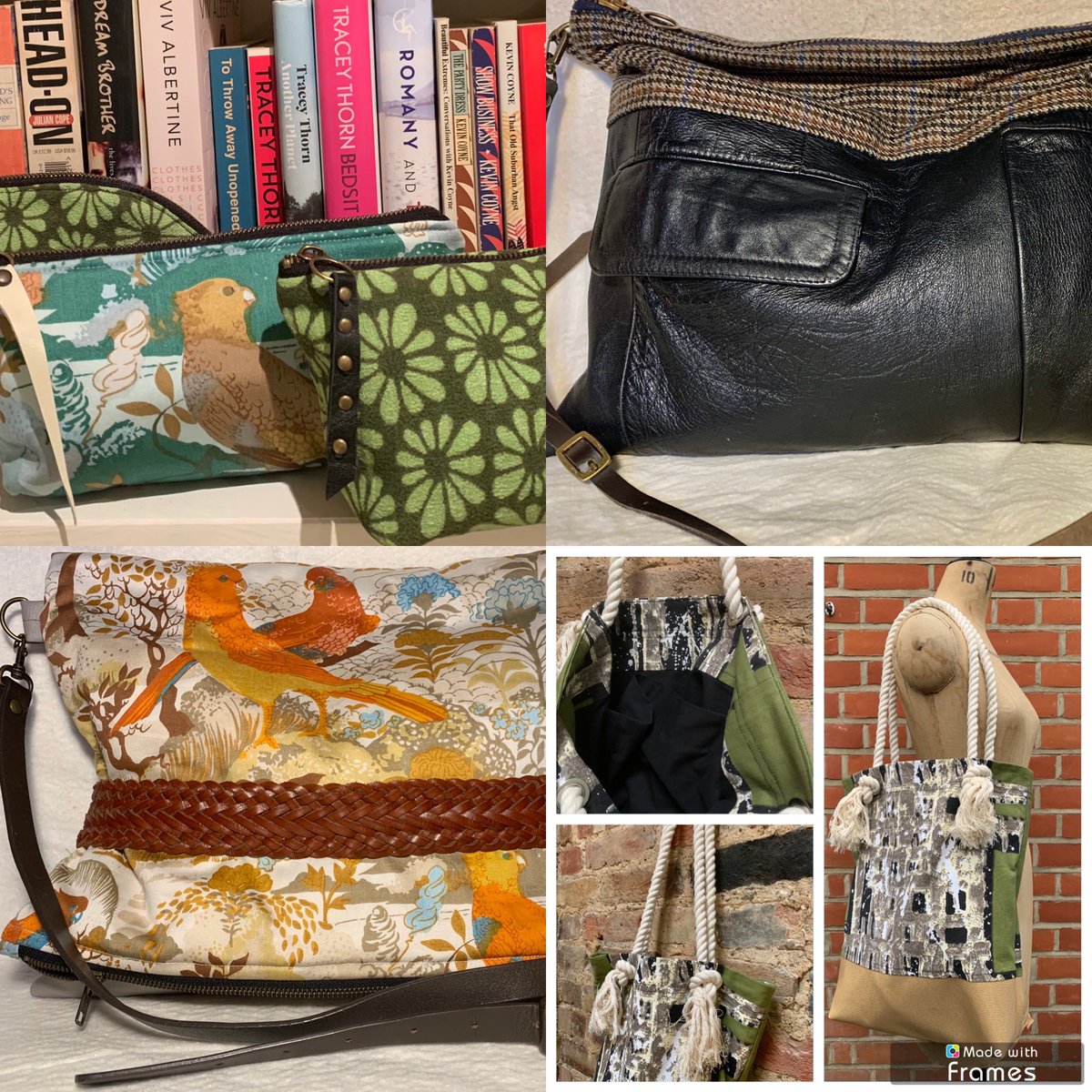 jo81_ret's tweet photo. Good morning! My bags are all made from gorgeous vintage fabrics, recycled leather and leatherette #EarlyBiz #UKGiftAM #shopsmall #SaturdayMorning #vintagestyle https://t.co/mffpvKn2YN