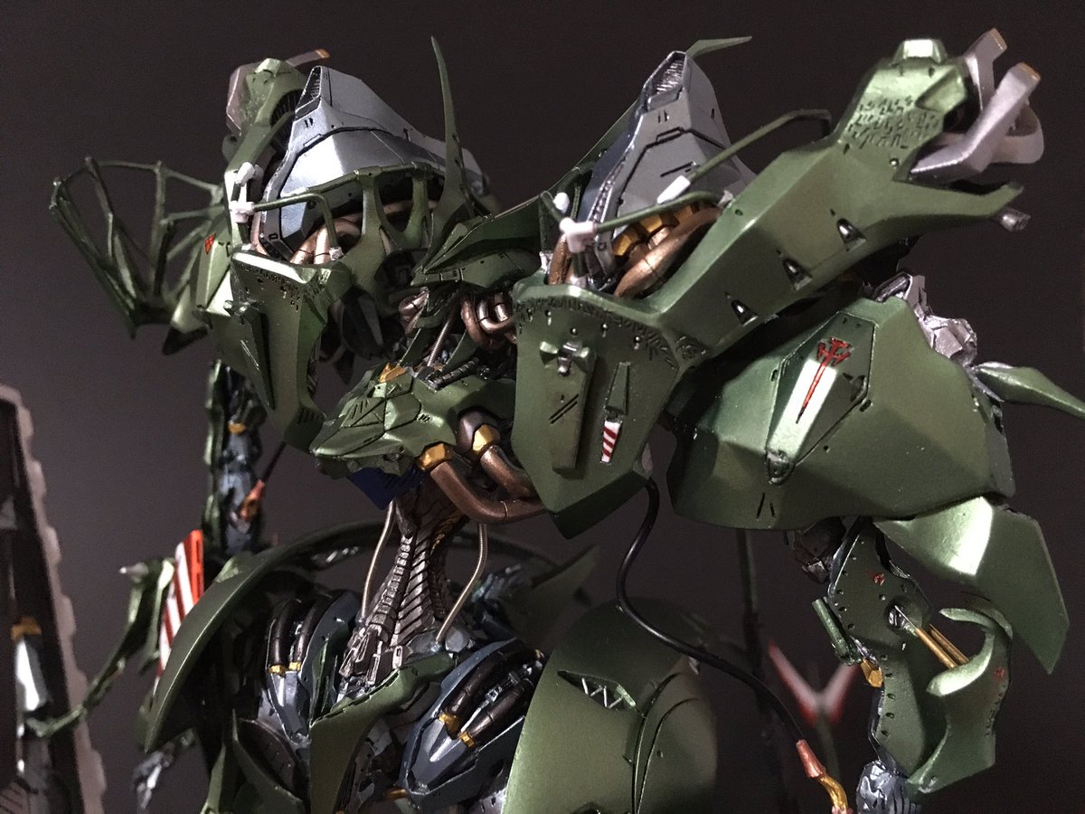 ヤクトミラージュ　1/220 谷明　トイズプレス　ファイブスター物語 FSS】1/220 ヤクトミラージュ JAGD MIRAGE Green Left Demon