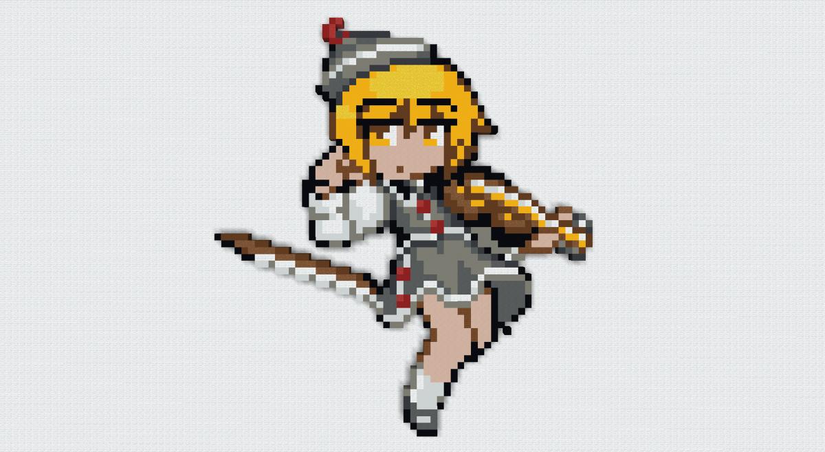 十六夜 霊魔 星屑 模写 東方人形劇キャラのみ No 099 ルナサ Minecraft 東方 東方人形劇 ドット絵 模写 東方鉱工芸 ルナサ プリズムリバー T Co Eksj4smg3c T Co 0liaptcj6g Twitter