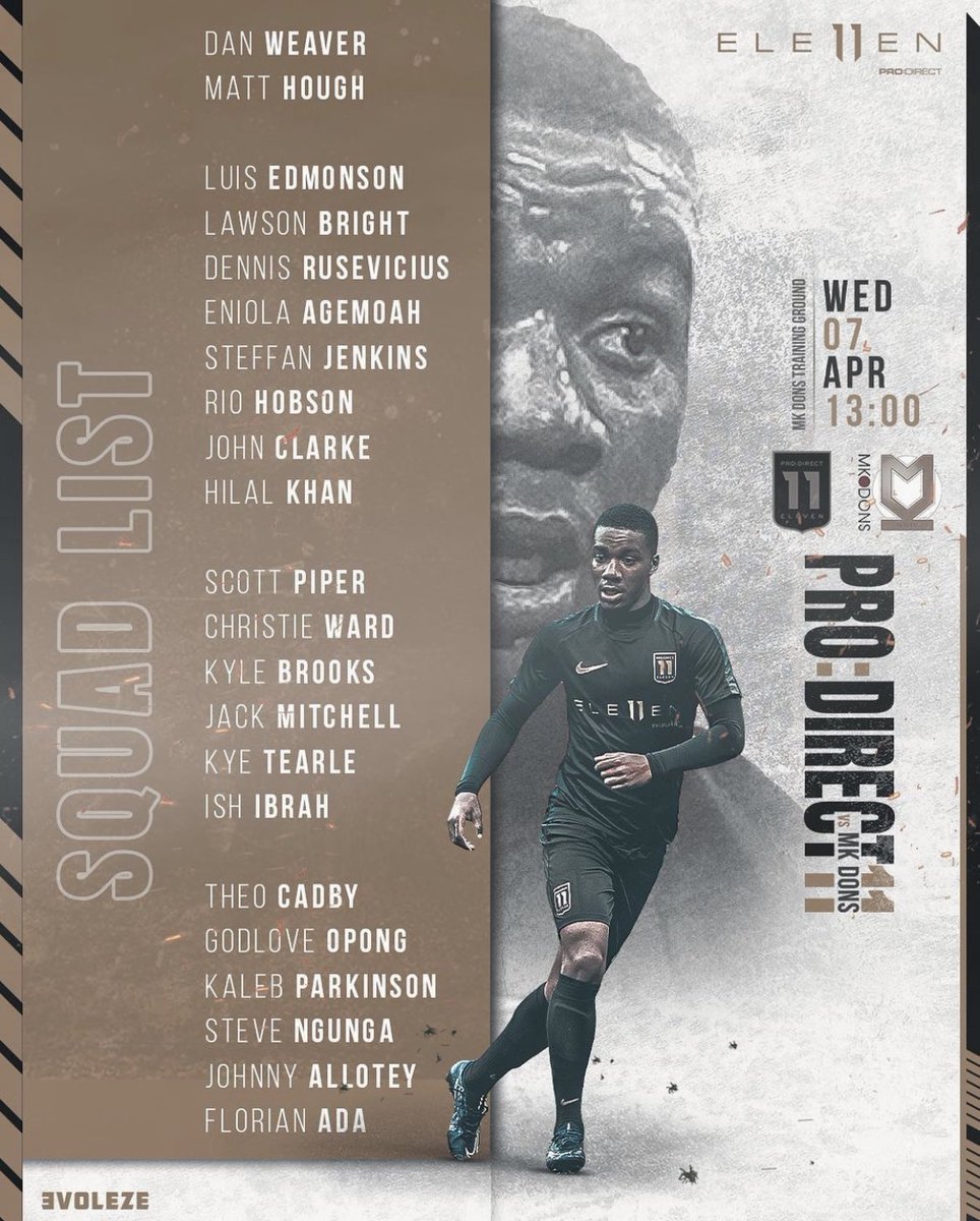 TUacademy_sdc's tweet photo. 👏👏 Massive Achievement 👏👏
Pro:Direct 11 squad announced 👥
Vs @MKDonsFC
Congratulations @LuisEdmondson6 @Scottpi22162300 @CadbyTheo
#ProudCollege #NationalSquad #PDA11 @sdcollege https://t.co/SbmC3LHU9O