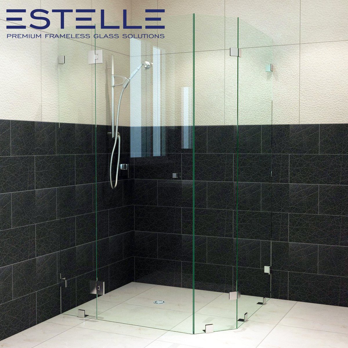 EstelleShowers's tweet photo. Our #Frameless #Showerscreen solutions can fit in almost any #bathroom and will make it look bigger too! This stunning #design is put together with our #chrome fittings and shows how #versatile our products are.

#Renovation #InteriorDesign #HomeImprovement #EstelleAustralia https://t.co/yUbiwewOwF
