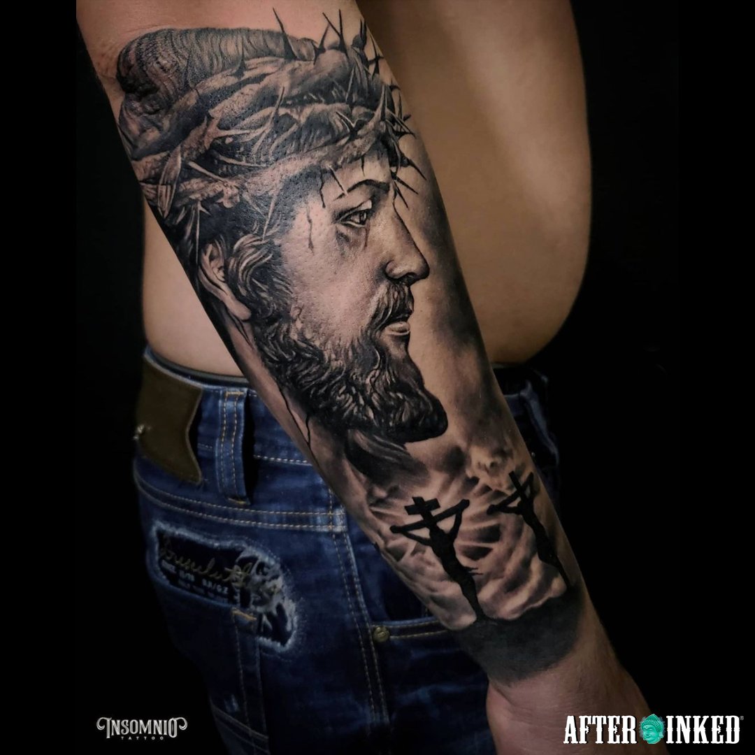101 Amazing Christian Tattoo Ideas [2024 Inspiration Guide] | Arm tattoos  for guys, Cool arm tattoos, Christian tattoos