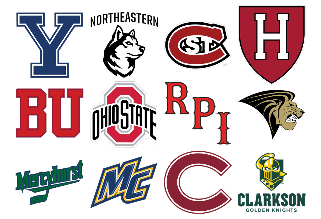 EliteEdgeHockey's tweet photo. This is big y'all! Teams announced for first-ever Elite Edge girls division - BU, Clarkson, Colgate, Harvard, Lindenwood, Mercyhurst, Merrimack, Northeastern, Ohio State, RPI, St. Cloud and Yale #ncaahockey @PIProspects https://t.co/cx2lkOuyCx
