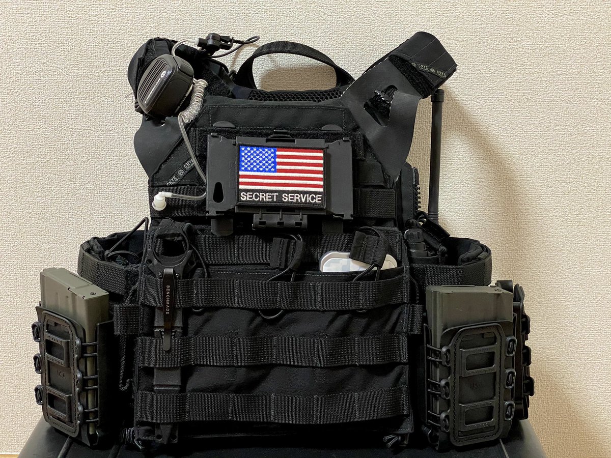 高品質PA17新品 USSS シークレットサービス PVC パネル 星条旗