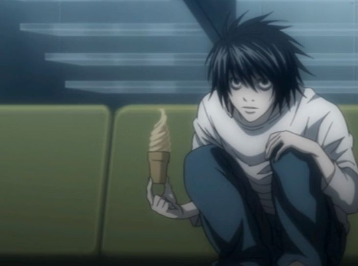 L eat. эл лоулайт. рюдзаки тетрадь смерти. Death note l eating. рюдзаки лоулайт.