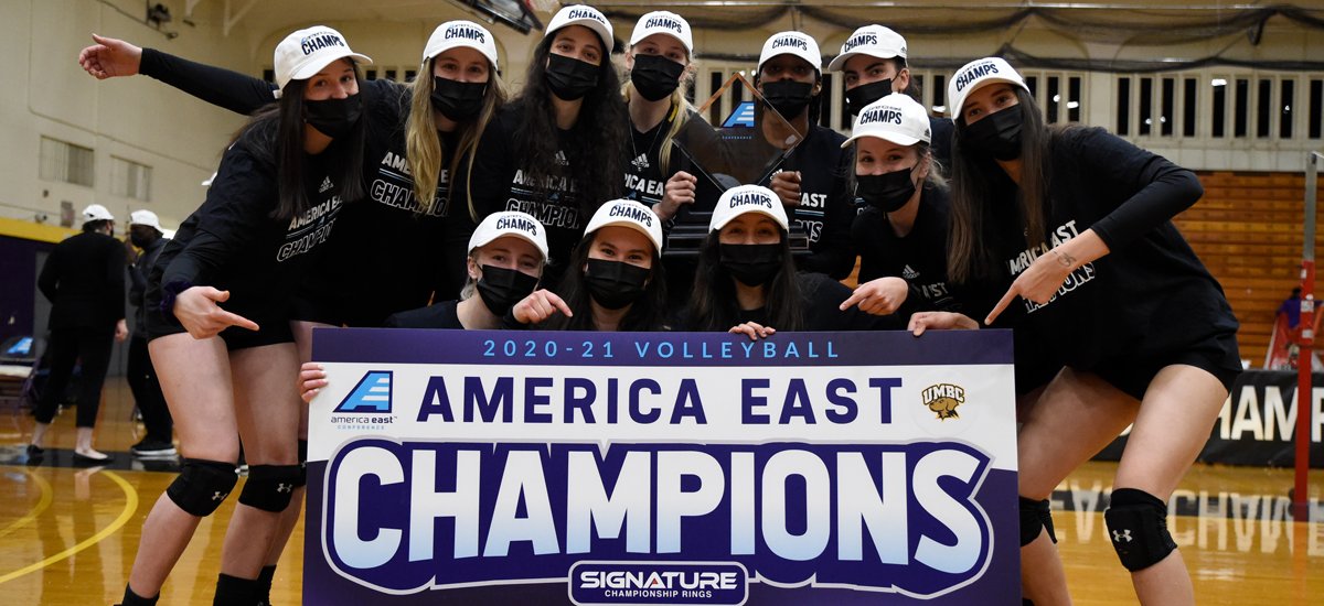 UMBC Athletics (@umbcathletics) on Twitter photo Champions! <a href="/umbcvolleyball/">UMBC Volleyball</a> Wins Five-Set Thriller at UAlbany for First America East Championship; Clinches First NCAA Berth Since 1998 umbc.prestosports.com/sports/wvball/… Champions! <a href="/umbcvolleyball/">UMBC Volleyball</a> Wins Five-Set Thriller at UAlbany for First America East Championship; Clinches First NCAA Berth Since 1998 umbc.prestosports.com/sports/wvball/…