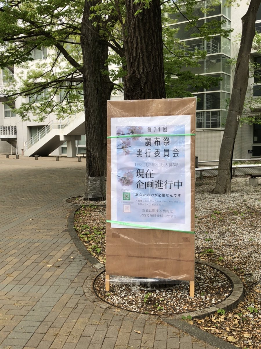 ✨【立て看板】✨
本日、大学構内に立て看板を設置しました〜！

東5号館前と生協近くにあります！
ぜひ見てみてください😆
#uec21 
#uec20
#uec新歓2021