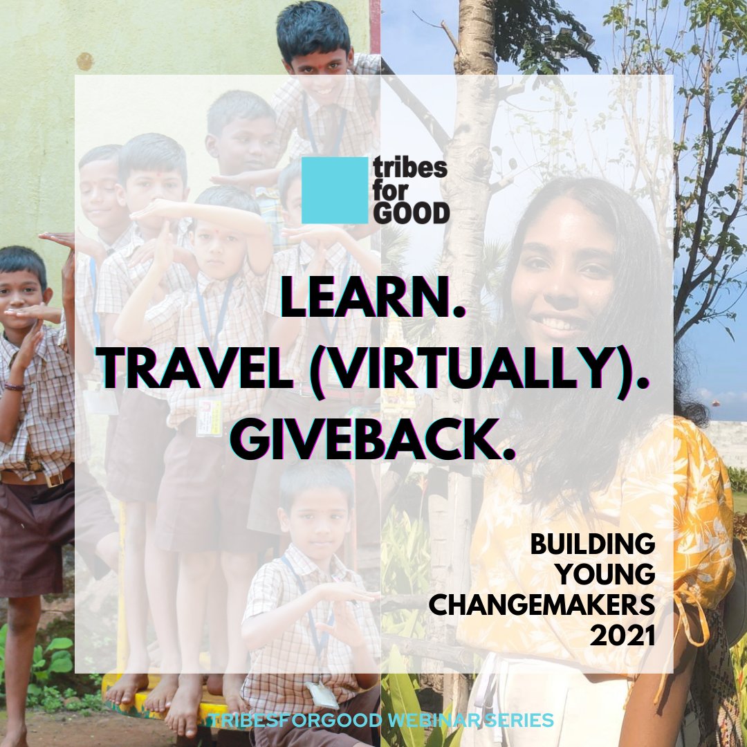 TribesforGood's tweet photo. Checklist: ☑️Are you ready to be a virtual changemaker?
☑️Do you have consistent access to the internet?
☑️Are you a self-starter?
Watch our webinar "Building Young Changemakers" live on Facebook, Youtube to know about various ways to create social impact!
#tribesforgood https://t.co/dNTUiTVfAD