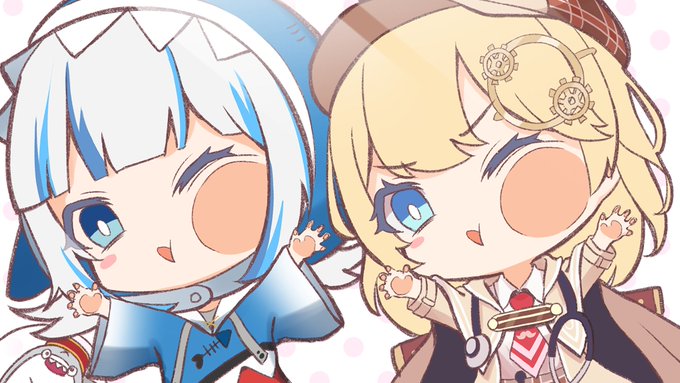 サメちゃん×アメリアちゃん
#ameliaRT #gawrt 