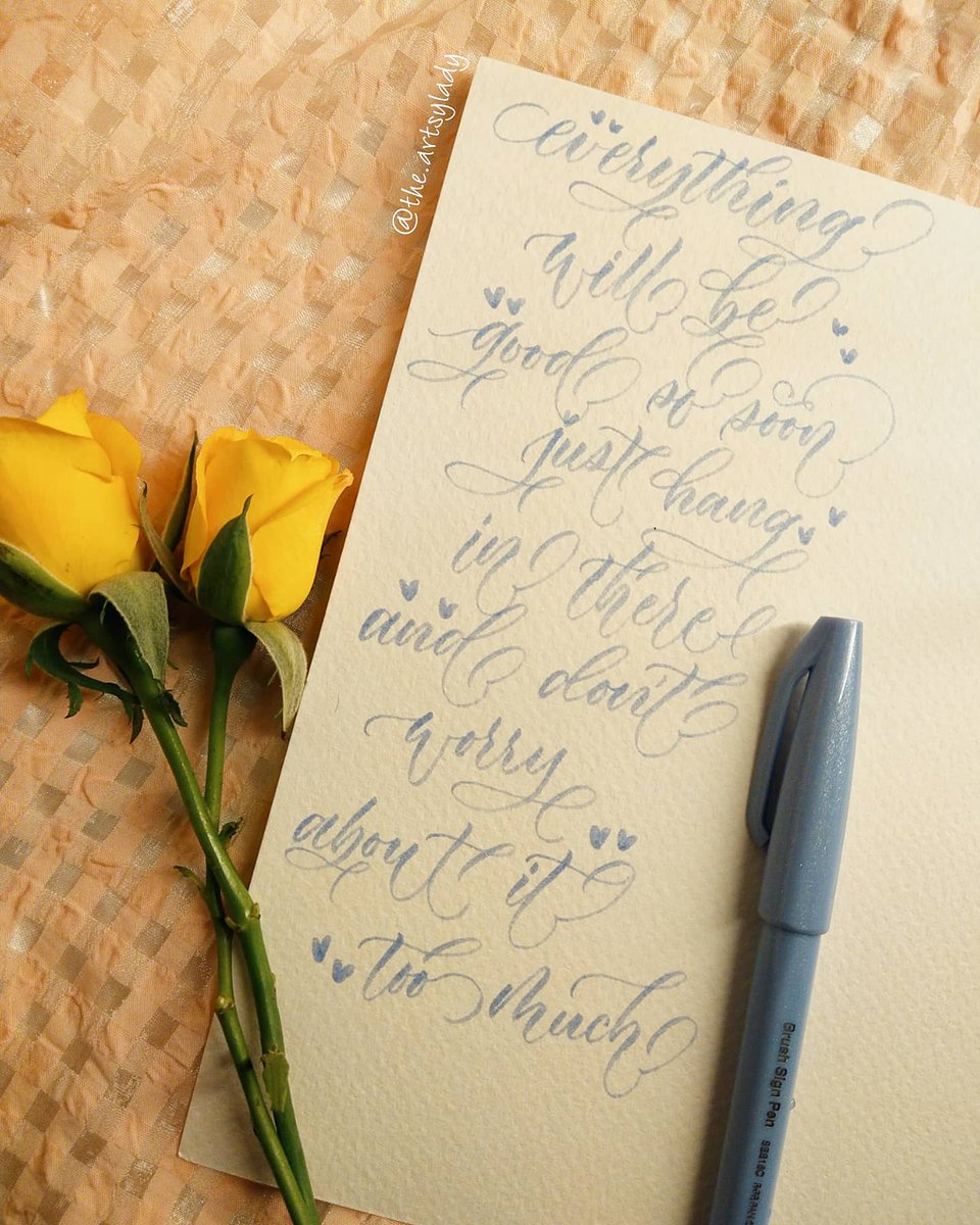 indrani997's tweet photo. Dear Saturday, you are my favourite.💛
.
.
#calligraphy #letteringideas #modernlettering #theartsylady #calligraphyaddict #calligraphyinspired #artistontwittter https://t.co/ILHYAo4F3C