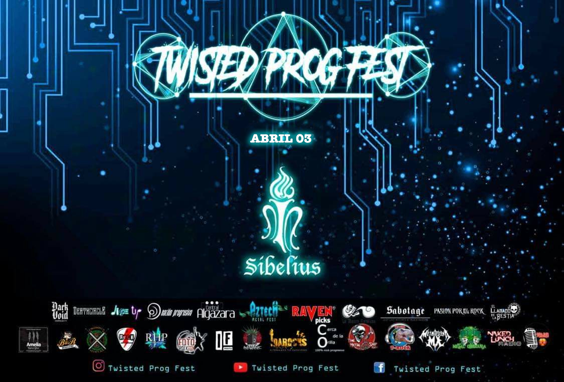 #HOY Sábado 3 de abril será el turno de 
<a href="/BandaSibelius/">Sibelius</a> en el Twisted Prog Fest desde México

Podrás disfrutar de este evento por el canal de 
<a href="/YouTubeEspanol/">YTPH</a> #TwistedProgFest y por <a href="/LiveinFacebook/">FacebookLive</a> #TwistedProgFest

A partir de las 8 pm hora Vzla

No te lo pierdas!!!