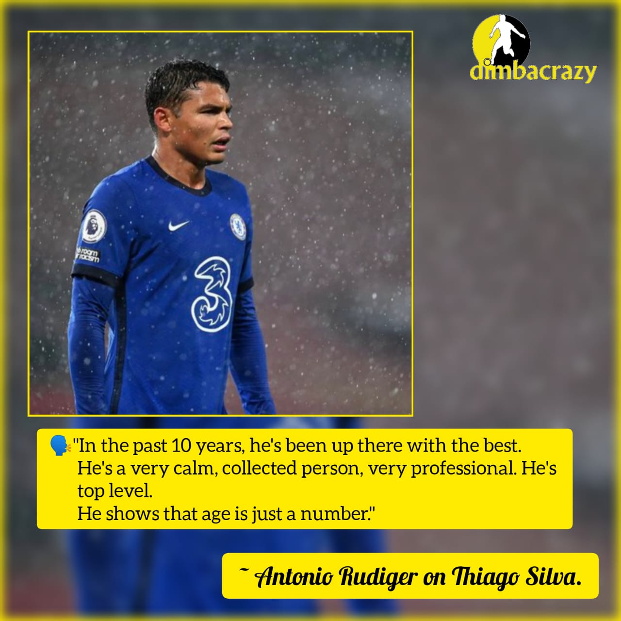 Dimbacrazy On Twitter Antonio Rudiger On Tsilva3 Thiago Silva In The Past 10 Years He S Been Up There With The Best He S A Very Calm Collected Person Very Professional He S Top Level