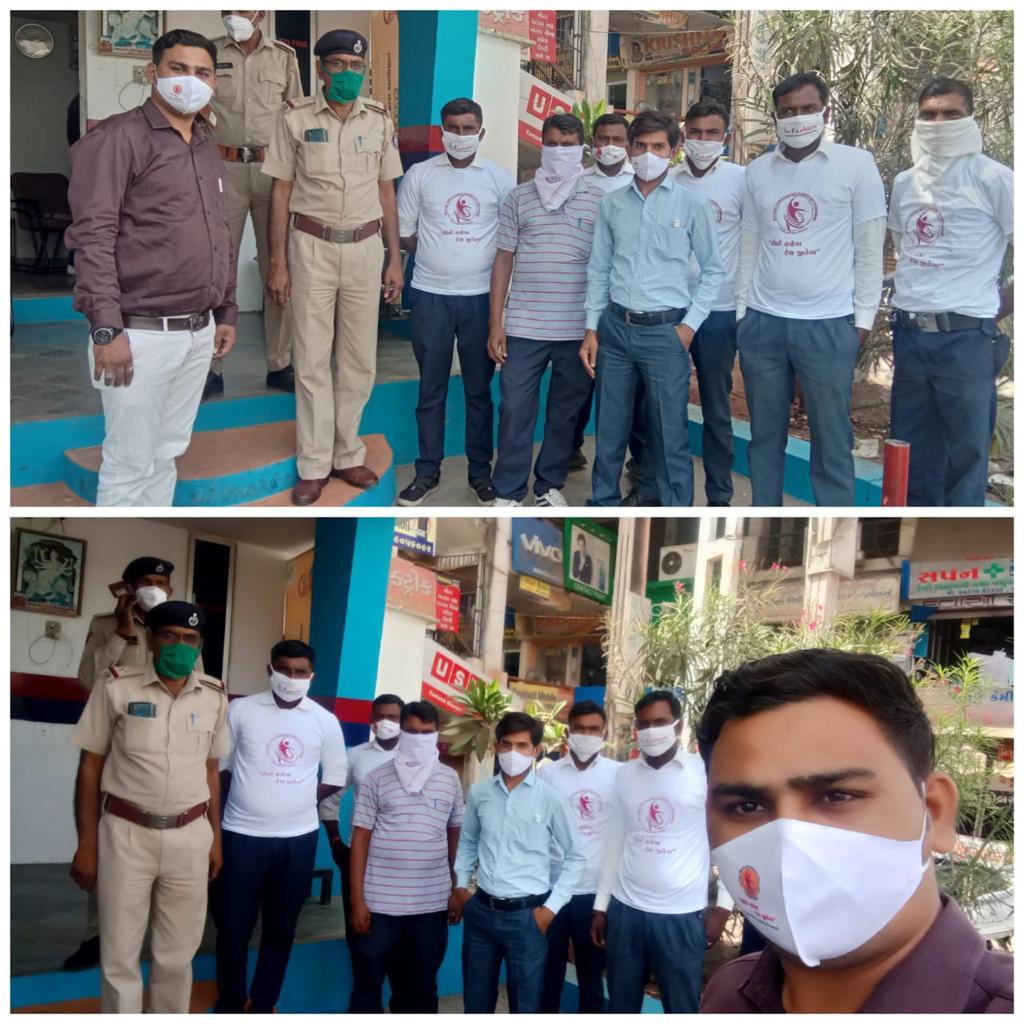 POLICE STATION MODASA MASK SELFI CAMPAIGN,   
DISTRICT-ARVALLI