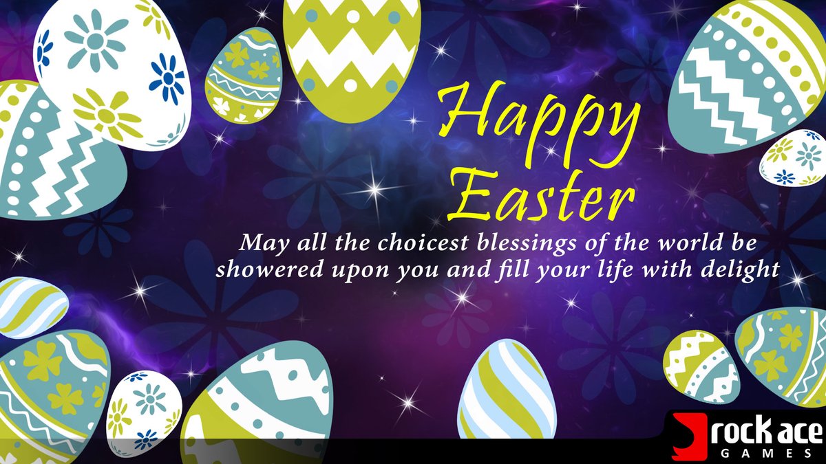 Rockace wishes everyone a Happy Easter! May this day bring joy &amp; success.
#greetings #easter2021 #eastersunday #festival #casinoonline #slotgames