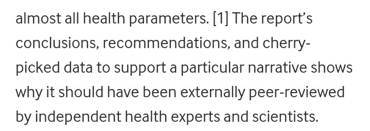 This comment in a trenchant critique of the  #SewellReport from a  @bmj_latest blog also applies to its sections on crime.  https://blogs.bmj.com/bmj/2021/03/31/structural-racism-is-a-fundamental-cause-and-driver-of-ethnic-disparities-in-health/?utm_campaign=shareaholic&utm_medium=twitter&utm_source=socialnetwork