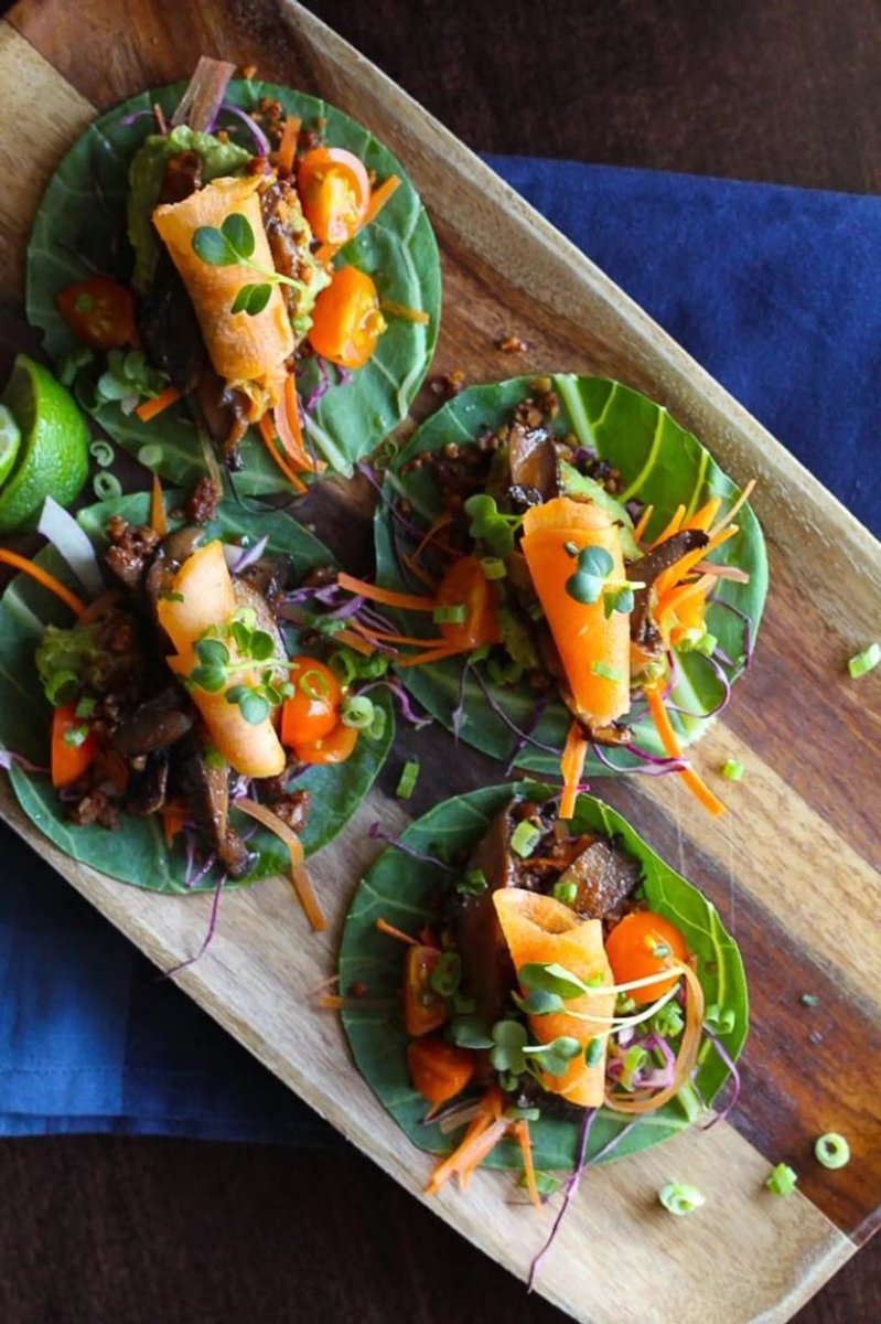 schmoozequeen's tweet image. 12 #Vegan Collard Wraps  #Meatless Monday #CollardWraps 
 #PlantbasedWraps 💚🫑🥒🥕🫒🧄🧅🍠🍆🥑
@Veganella_ @VeganOlive1 @TenacityMatters @agargmd @SteveW69x @Veganstella3 @GrampaYour @Hiromi_Akito @SH_nutrition @SChasse49 @damn_thatsvegan @Haleaol @elenadaniilidou @molesuk