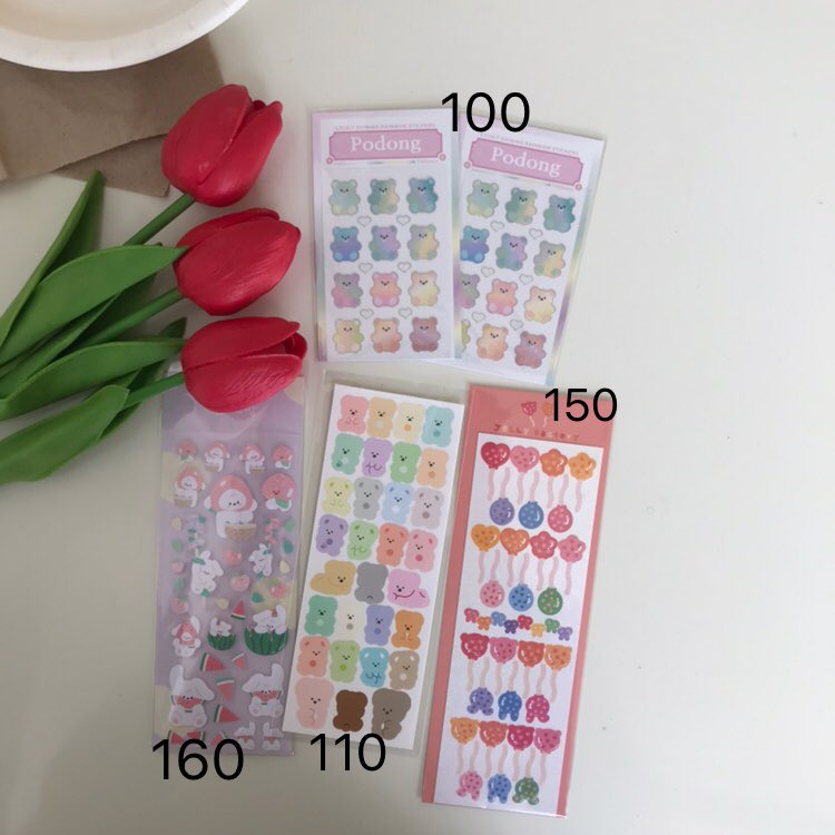 ‧⁺◟ sticky with luv ⋆˚ ༘ ✿สติ๊กเกอร์เกาหลีพร้อมส่ง tweet media