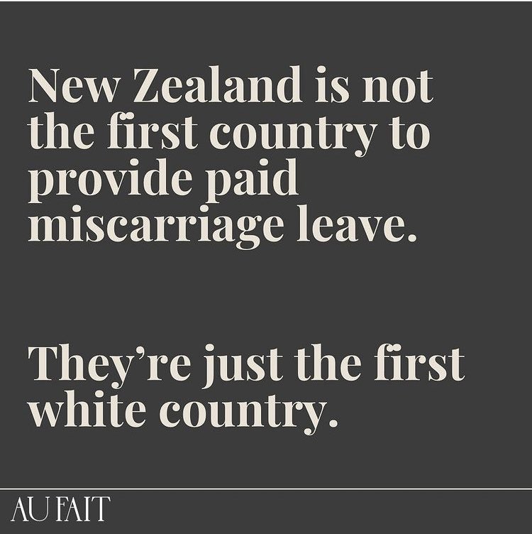 ShubnumKhan's tweet photo. Saw this on Instagram and didn’t know! (I adore Jacinda but yes, it’s frustrating how western media portrays white women as the ‘first’). New Zealand was not the first country to give maternity leave for miscarriage: these Asian countries have been doing it. https://t.co/XJ0r6PdchH