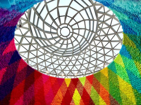 100sculptors's tweet photo. Detail shot of 100 Sculptors artist Gabriel Dawe's new install piece at Ocean Flower Island
@gabrieldawe #gabrieldawe #oceanflowerisland #100sculptorsoftomorrow https://t.co/tUj0iHnTEu