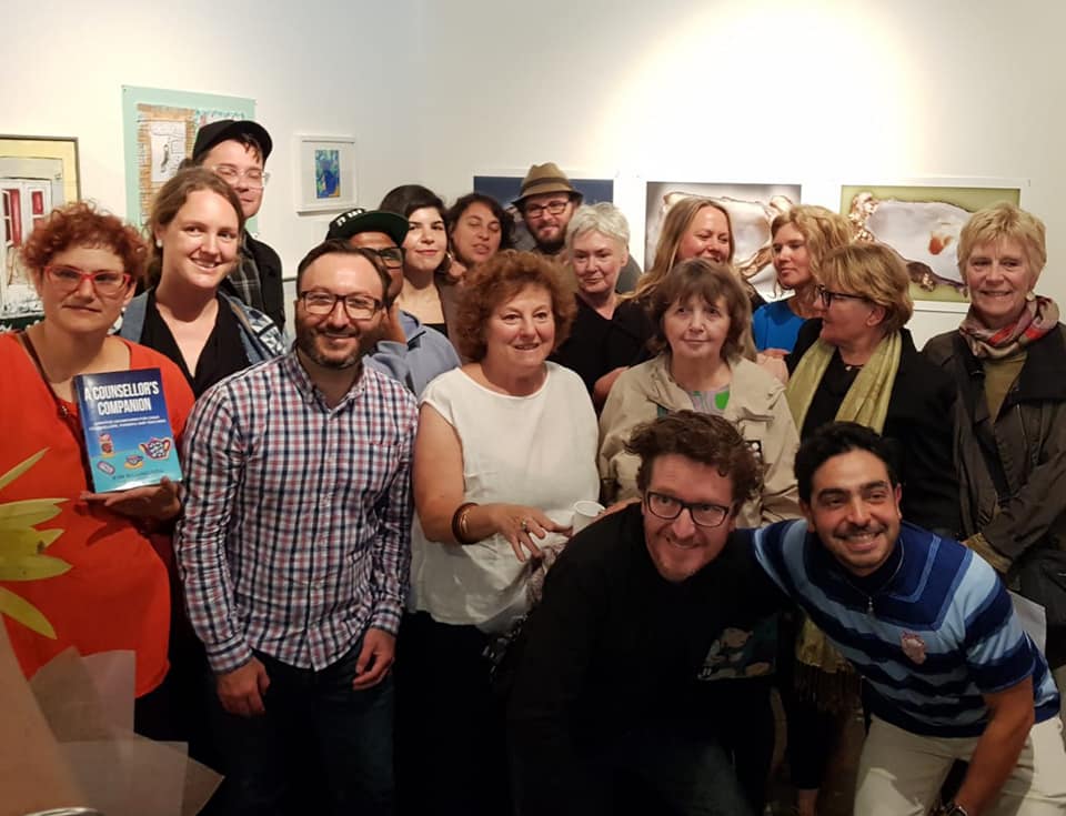 Artists from <a href="/106art/">106 Art - Studios and Gallery, St Kilda</a> opening night of "Diversions and other Detours" group exhibition. Don't miss the opportunity to call past, maybe buy some art (lots of others have (tinyurl.com/5cuded7n). We close tomorrow, Sun 4 April: 2-4pm. Top fl, 106 Barkly St, St Kilda. All welcome.