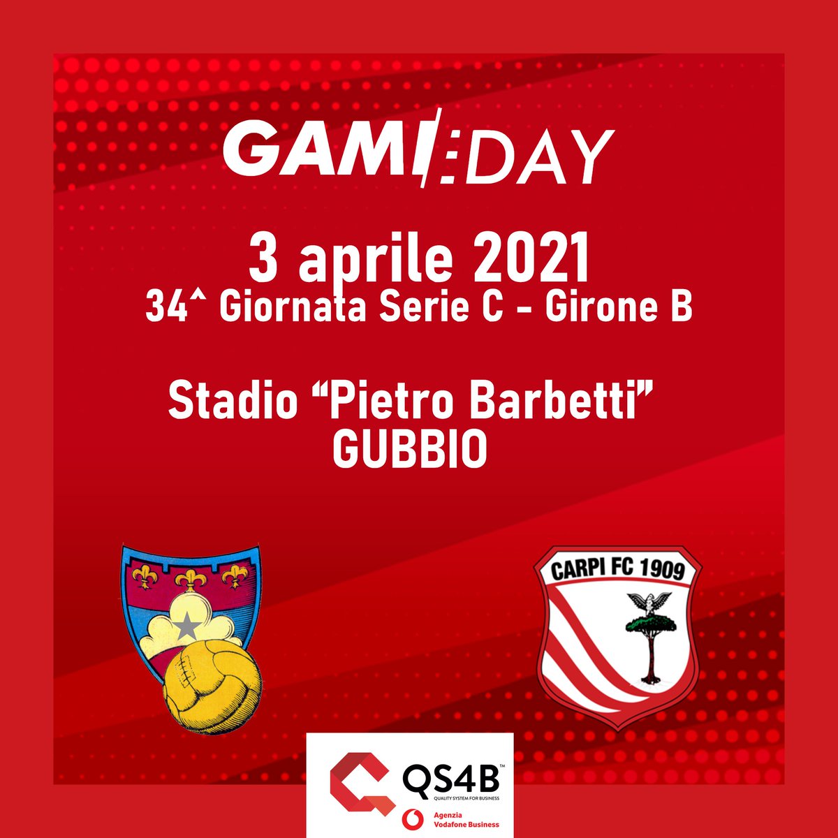 ac_carpi's tweet image. OGGI È GAME DAY!
Ore 15:00

📺@ElevenSportsIT
🎧#Modena90 (Fm 88.2/App/Sito)
🔍Sito/Twitter Carpi

#ForzaCarpi #CarpiFc1909 #FieriDeiNostriColori #Gameday #Modena90 #ElevenSport #GUBCAP #vodafonebusiness #telefonia #digitalizzazione #partnership 🇲🇨