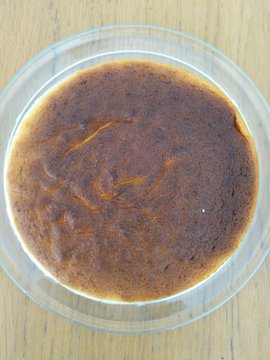 Cheesecake top view