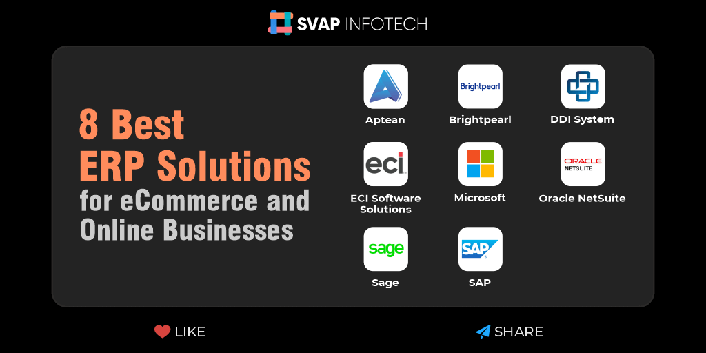 InfotechSvap's tweet photo. 8 Best ERP Solutions for eCommerce and Online Businesses
#erp #software #erpsoftware #business #crm #technology #sap #odoo #erpsystem #erpsolutions #erpsolution #ocd #clouderp #accounting #ecommerce #o #pos #cloud #m #management #tecnologia #sales #aptean #ecisoftwaresolutions https://t.co/JHDlvjS4JX