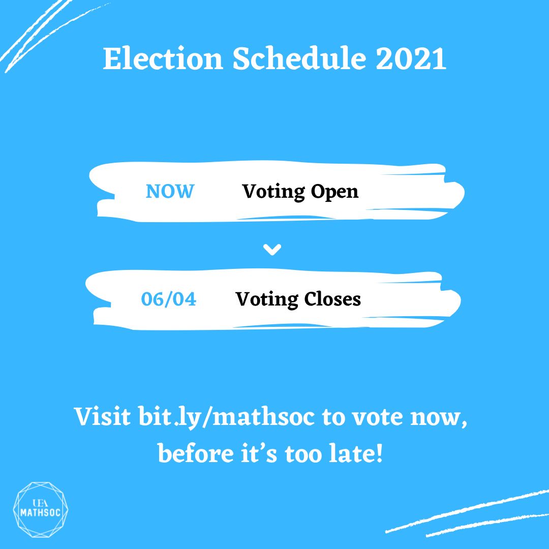 Don’t forget to vote in the committee elections to decide who will run MathSoc next year! Visit bit.ly/mathsoc today to vote!