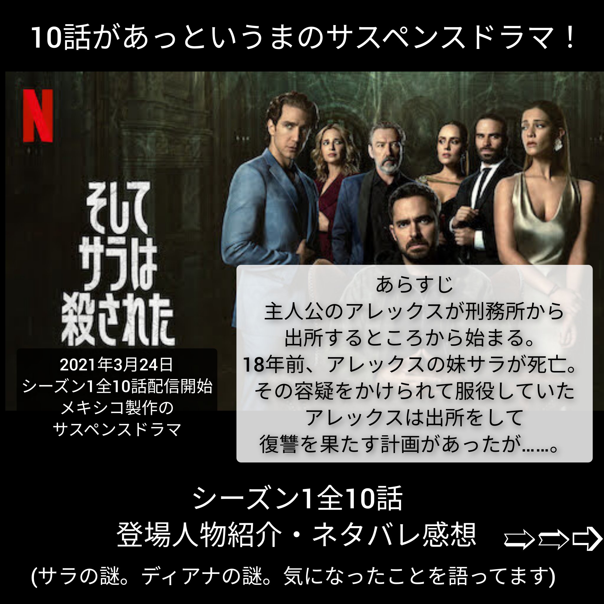 あーる 海外ドラマ そしてサラは殺された Netflix 海外ドラマ感想 登場人物 ネトフリ サラ アレックス セサル ロドルフォ 面白いサスペンスドラマ 感想はリプに続く あーる 海外ドラマ そしてサラは殺された Netflix 海外ドラマ感想 登場人物 ネトフリ サラ アレックス セサル ロドルフォ 面白いサスペンスドラマ 感想はリプに続く