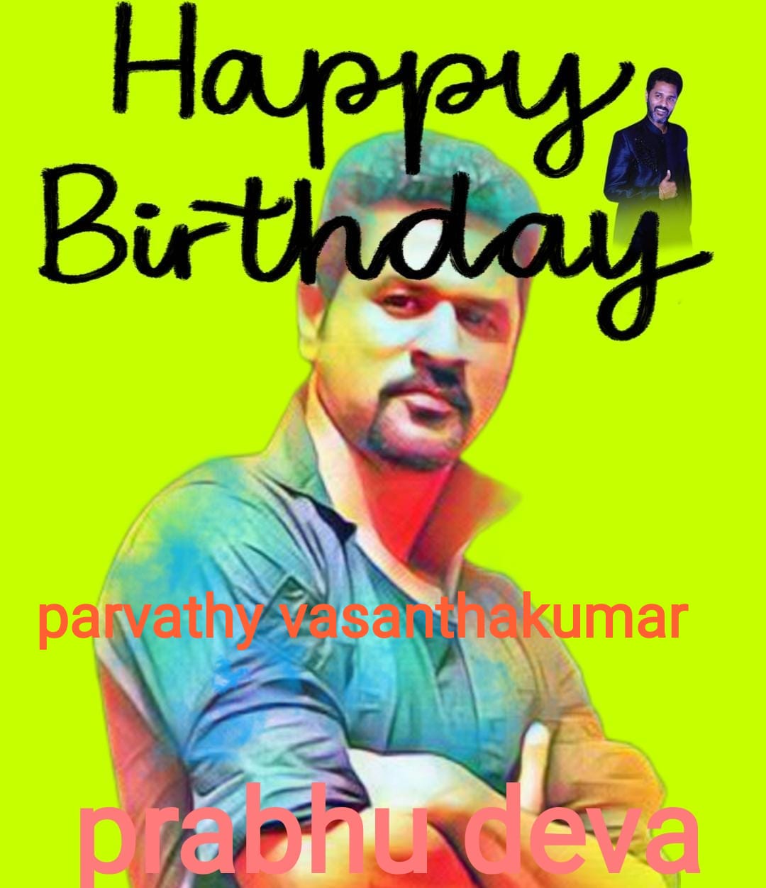 Happy birthday dance king prabhu Deva 