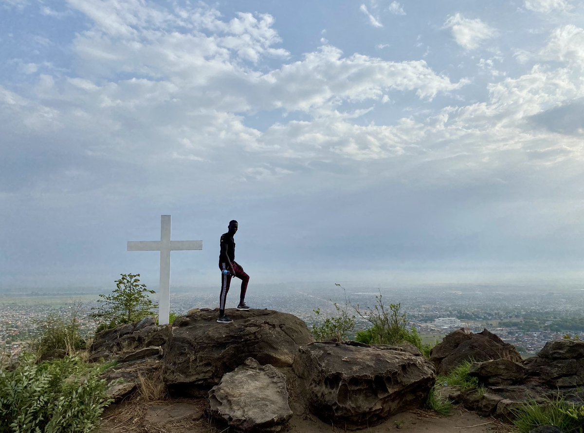 SivKaspe's tweet photo. Finally climbed Jebel this morning with friends and colleagues, feeling so blessed! Great to see so many youth spending their time exercising and enjoying this beautiful landscape in #Juba. https://t.co/iov08q8gzw