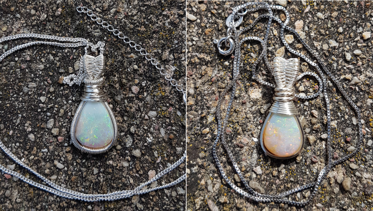LuminosityBij's tweet photo. Two new wonderful Australian opal necklaces available on my etsy page 💖🌈💎https://t.co/SmVkTWZBct
#necklaces #jewelry #opals #crystals #gemstones #minerals #jewellery #etsy #shopsmall #giftideas #forher #rainbow #silver #handmade #wirewrapped https://t.co/dYfcSsRdYF
