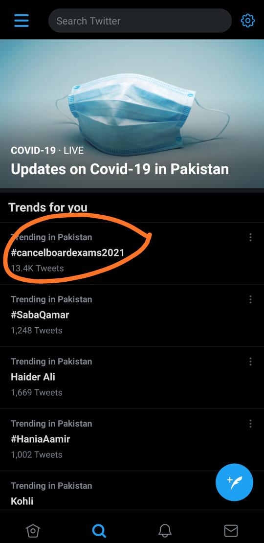 MaryamSaud786's tweet photo. Y'all doing great Yaar. We are not just messing around. We are serious. We DO NOT want to risk our lives and our future. Please #CANCELBOARDEXAMS2021PAK

#cancelboardexams2021 https://t.co/R7Roc3RriO