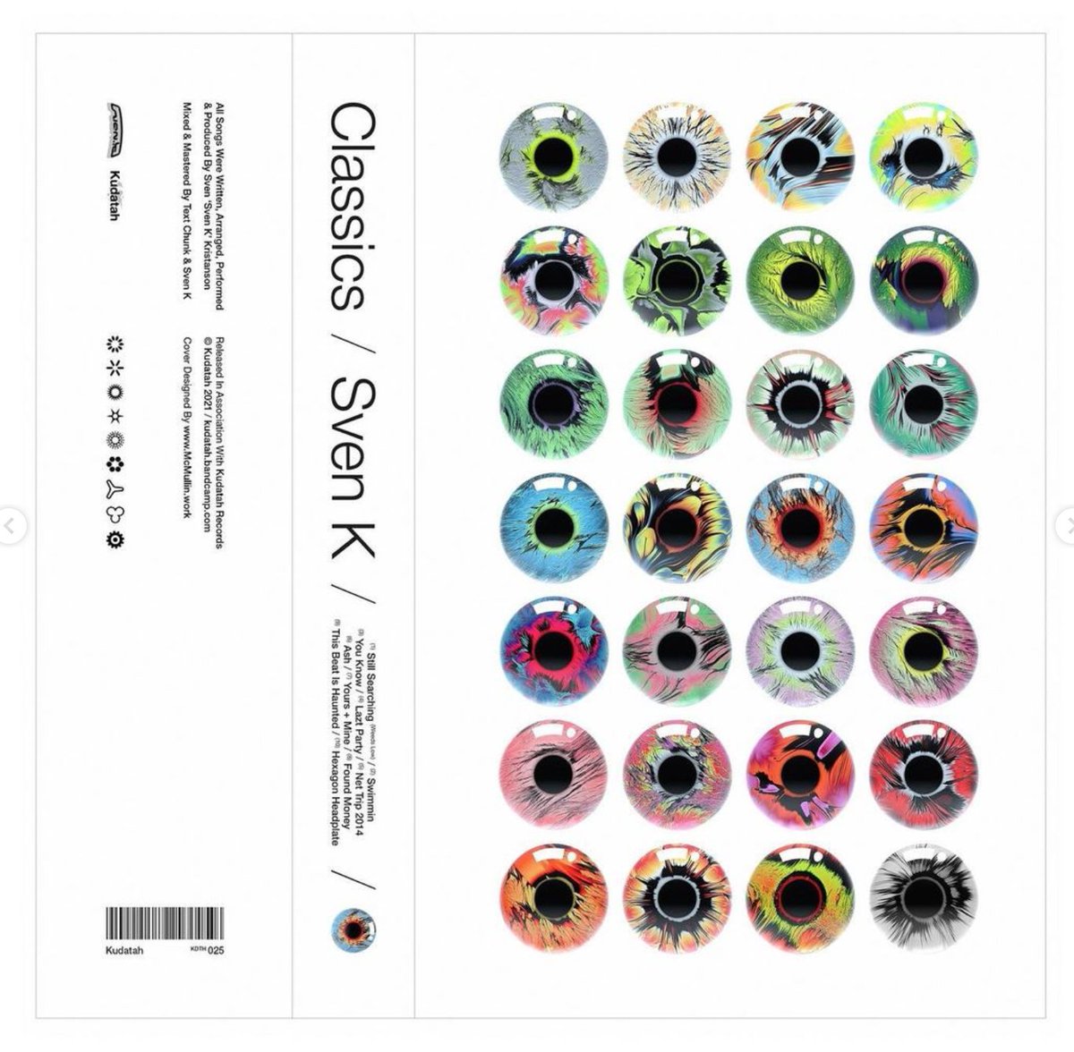 t_ransienttt's tweet photo. displaced eyes on cover for @svenk666
 latest release, ‘Classics’, @kudatahsound
 - Nov 2020 #cinema4d &amp; #octanerender 
Keep your eyes peeled for ltd edition cassettes from Kudatah &amp; A2 prints/stickers from McMullins in the very near future 👁
#printdesign #c4d #c4dart #deepdream https://t.co/pQcbhsAUxf