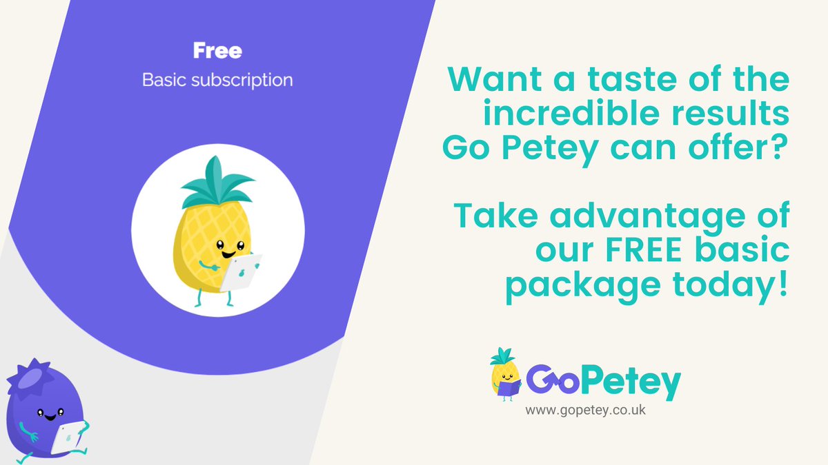 GoPetey3's tweet image. Want a taste of the incredible results Go Petey can offer? 😁

Take advantage of our FREE basic package today! 📱👉 app.gopetey.co.uk/sign-up

#TeachingApp #EducationalPsychologist #LiteracySkills #PrecisionTeaching #Literacy #EarlyLiteracySkills #Phonics #EdChat