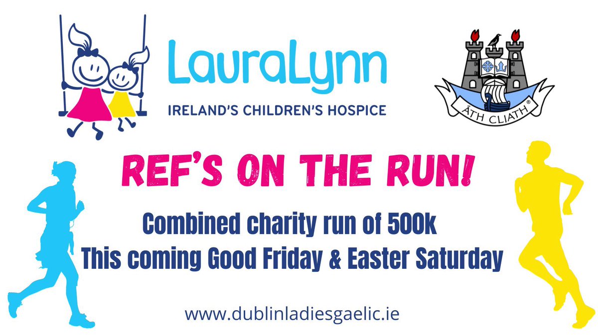 Day 2 of #RefsOnTheRun 😎

WHAT a brilliant day 1 our refs smashed their target goal of €5K finishing up last night on the fab sum €5,660!

Our Refs want to give that tally the red card & raise as much money as they can for @LauraLynnHouse 

To Donate ➡️ bit.ly/3chFFBx