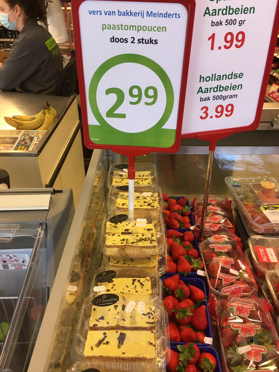 PaasWeekendaanbieding:
Vers van #DeEchteBakkerMeinders
2 Paastompoucen € 2,99