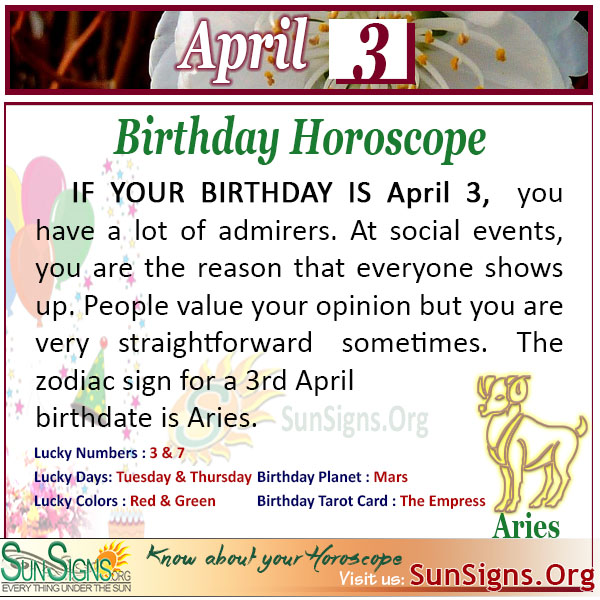 April 13th Horoscope