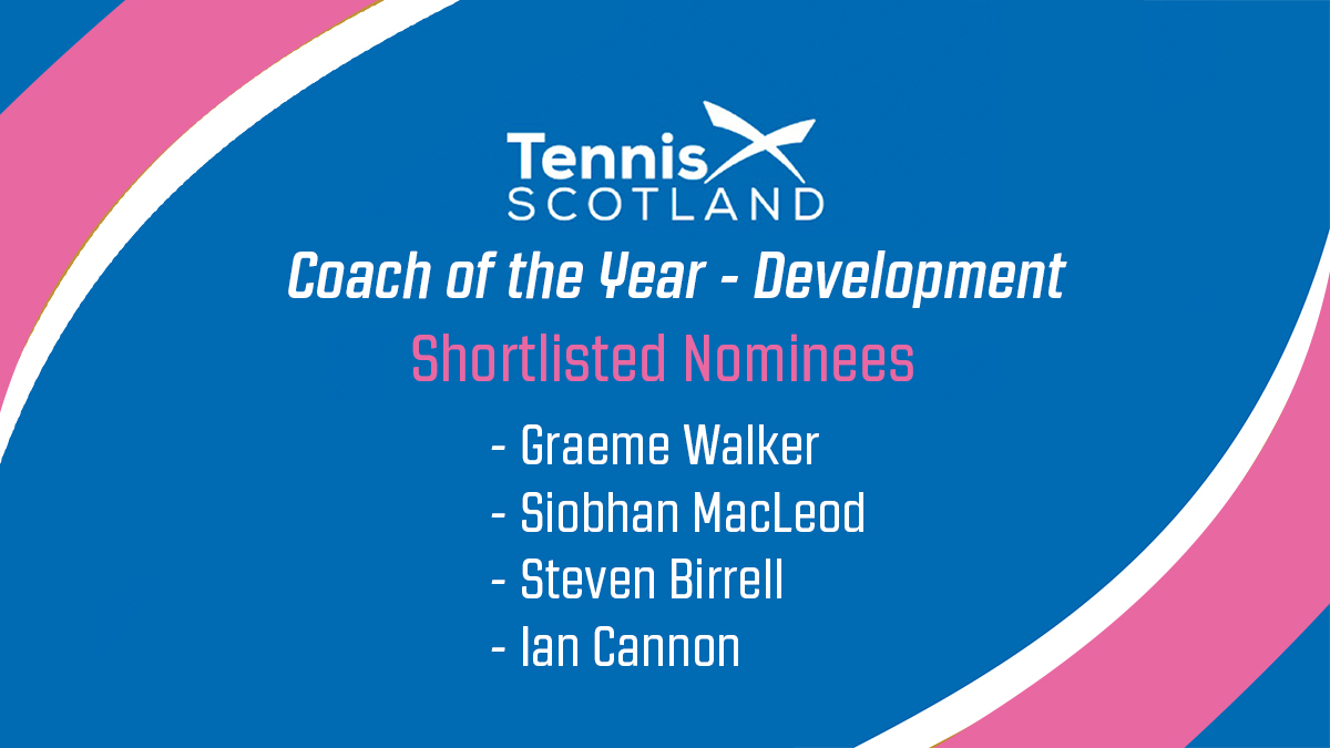 tennisscotland's tweet photo. 🏆 | TENNIS SCOTLAND AWARDS

Introducing the shortlist for our 𝗗𝗲𝘃𝗲𝗹𝗼𝗽𝗺𝗲𝗻𝘁 𝗖𝗼𝗮𝗰𝗵 𝗼𝗳 𝘁𝗵𝗲 𝗬𝗲𝗮𝗿 award which recognises club &amp; community coaches who delivered successful programmes in 2020!

Graeme Walker 👏
Siobhan MacLeod 👏
Steven Birrell 👏
Ian Cannon 👏 https://t.co/SxK0Poc47W