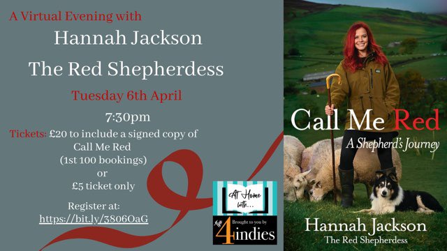 ForumBooks's tweet photo. Come by for a brilliant evening in with @redshepherdess !! 🐑
Tuesday 6th April, 7.30pm
Signed + paw printed by Fraser #CallMeRed 🐾 too!!
Get booking https://t.co/Q4deWLEWUi https://t.co/sbS6u0GLJR