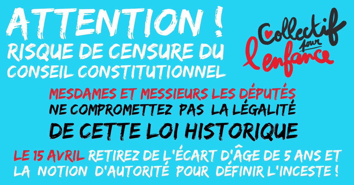 CreoffM's tweet image. Chers amis de Twitter jusqu’au 15 avril retweeter ces vignettes du Collectif pour l’enfance .Nous devons faire pression sur les députés.Faisons du bruit ! Protégeons les enfants!
